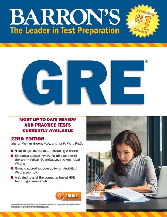 Barron's Test Prep - GRE - cover