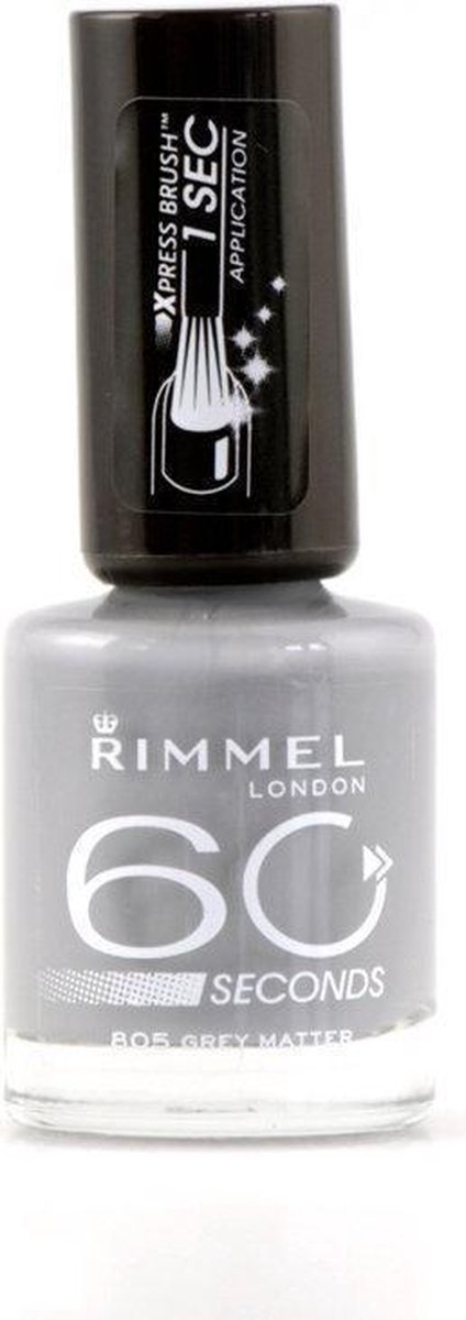 Goedkoopste Rimmel London 60 seconds Finish Nagellak - 805 Grey Matter