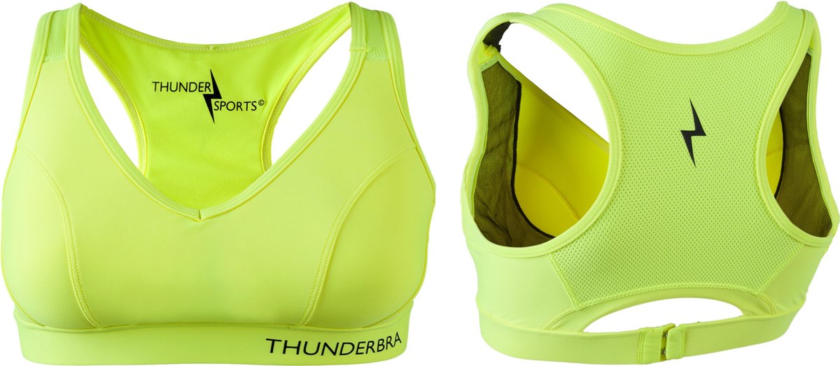 Thundersports Thunderbra - SportBH - Geel - XL Cup B/C