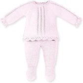Lina- Baby kledingsetje – gebreid kledingsetje – roze kledingsetje – Mac Ilusion –7202- 1 maand- maat 56- geboortepakje