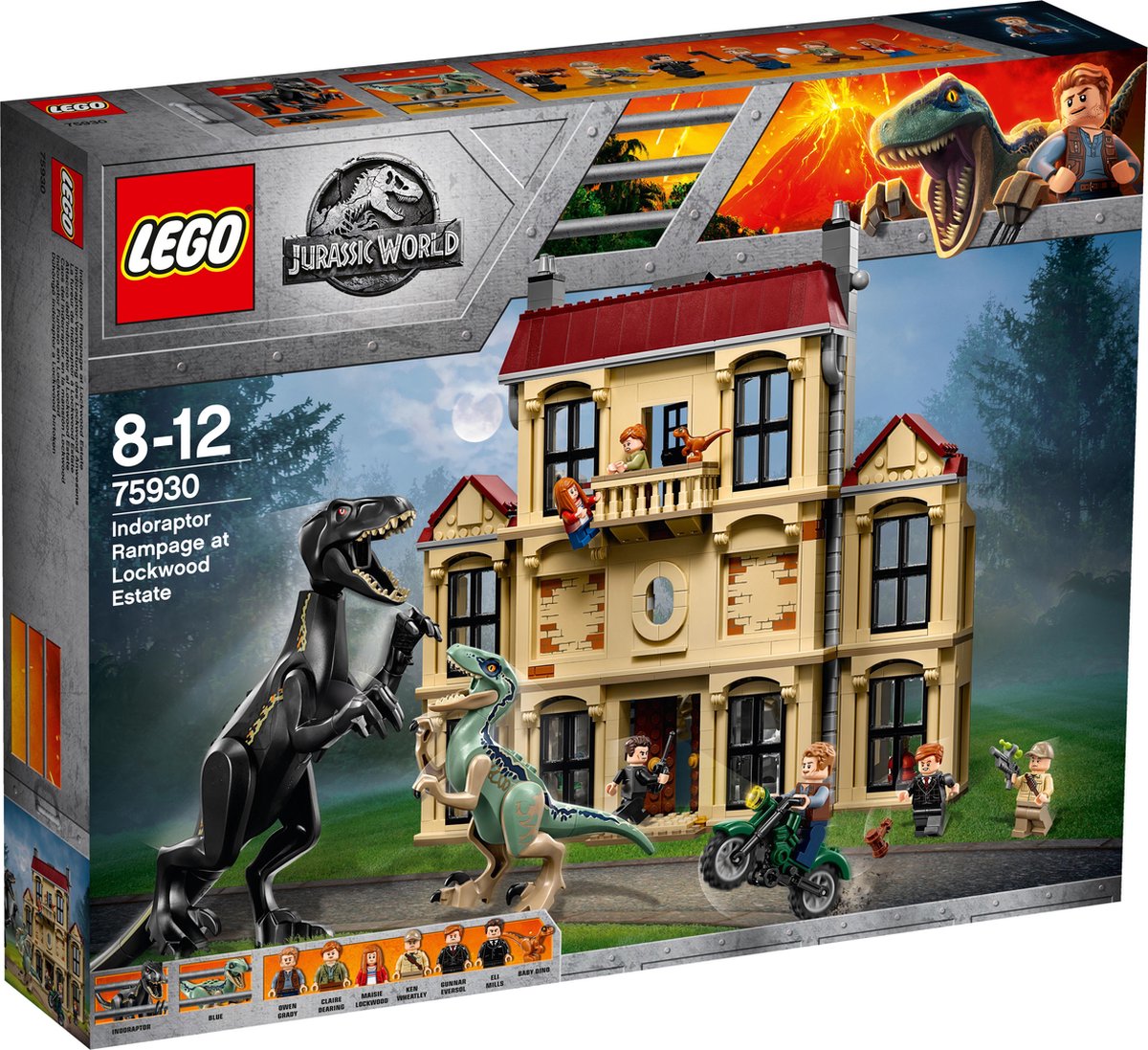 LEGO Jurassic World Indoraptorchaos bij Lockwood Estate - 75930 | bol.com