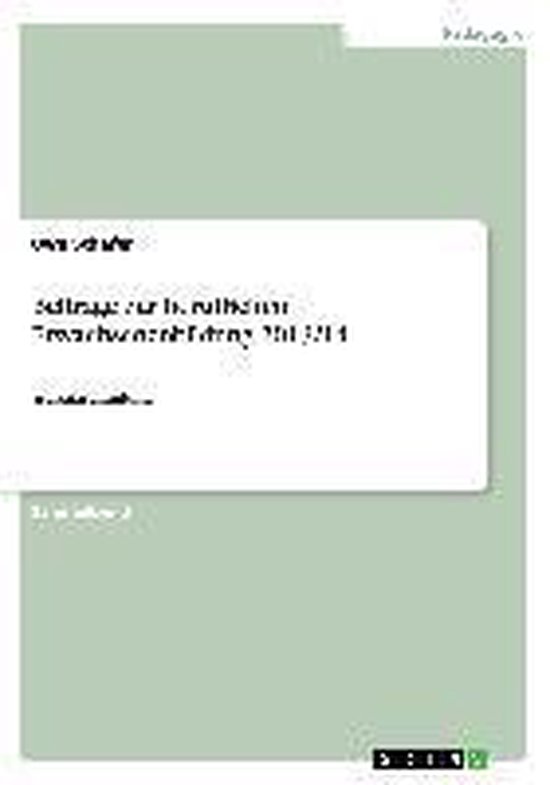 Beitrage zur beruflichen Erwachsenenbildung 2013/14 - cover