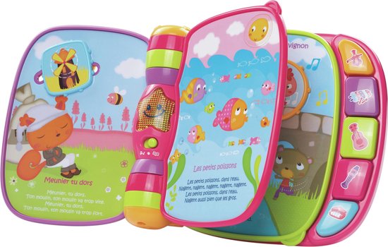 VTECH BABY - Do, Ré, Mi Super Livre Enchanté Rose