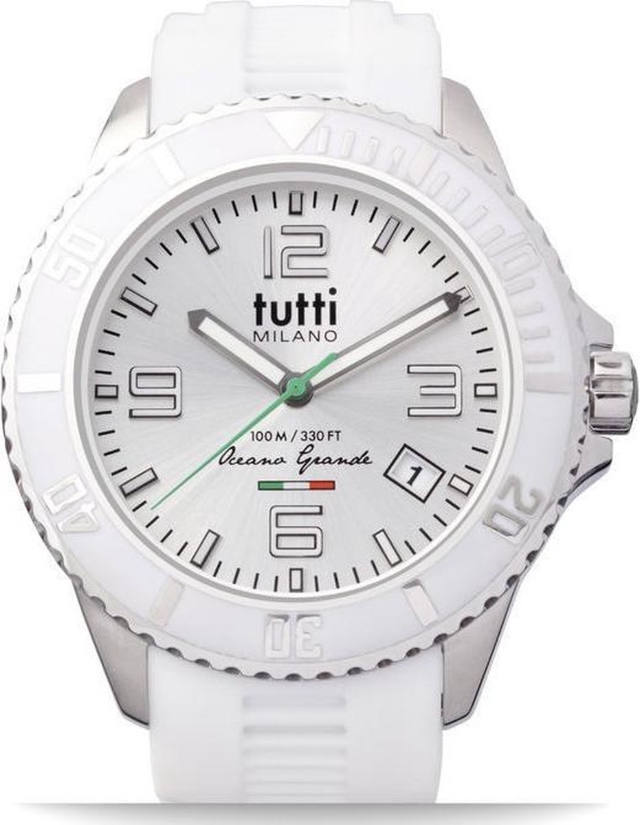 Tutti Milano TMOG001WH- Horloge - 48 mm - Wit - Collectie Oceano Grande