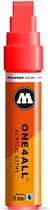Molotow ONE4ALL 15mm Acryl Marker - Rood - Geschikt voor vele oppervlaktes zoals canvas, hout, steen, keramiek, plastic, glas, papier, leer...
