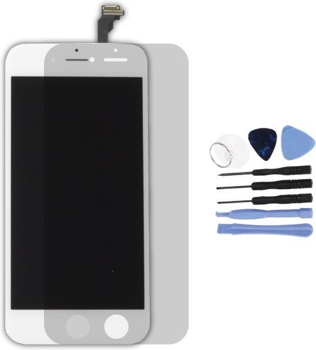 Voor Apple iPhone 6 4.7" - A+ LCD scherm Wit + Tools & Screenguard