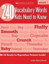 Boek cover 240 Vocabulary Words Kids Need to Know: Grade 1 van Linda Ward Beech