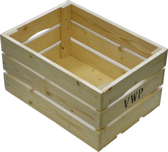 Vwp Fietskrat - Hout - 40 liter- Naturel van VWP — afbeelding 3