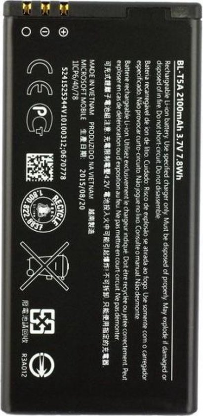 Microsoft BL-T5A Lumia 550 Batterij 2100 mAh | bol.com
