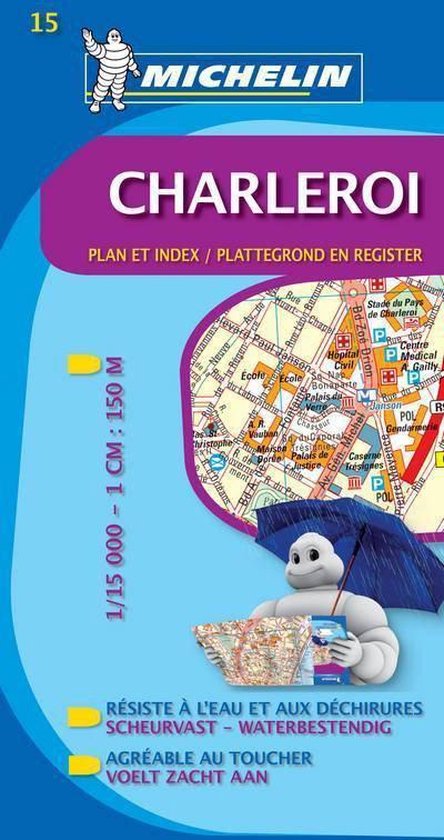 Cover van het boek 'Charleroi' van Michelin Stadsplattegrond