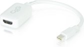 C2G 0.2m Mini DisplayPort M / HDMI F Mini DisplayPort M HDMI F Wit kabeladapter/verloopstukje