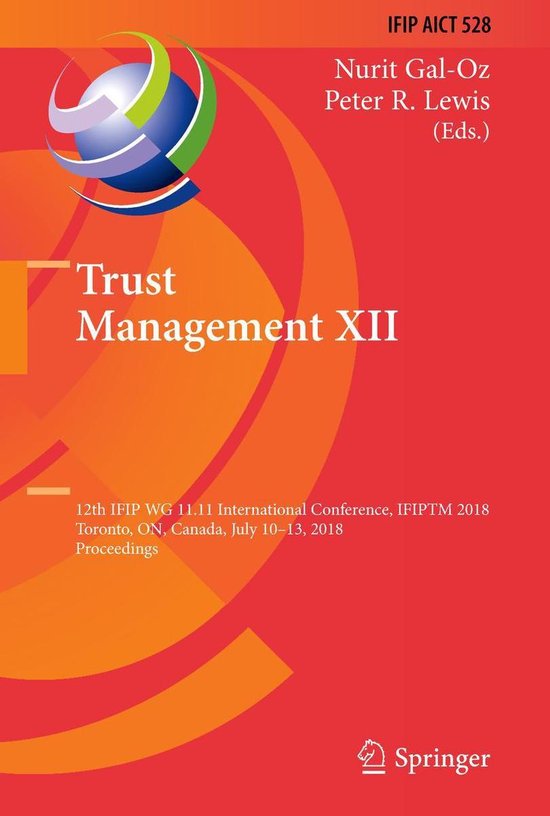 Springer Nature Proceedings Computer Science - Trust Managem ... - cover