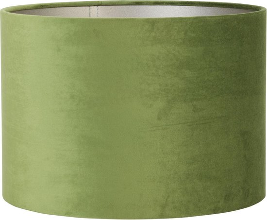 Light & Living Cap cylindre 30-30-21 cm VELOUR vert olive