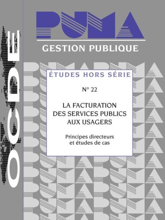 Etudes Hors S?Rie Sur La Gestion Publique La Facturation DES Services Publics Aux Usagers