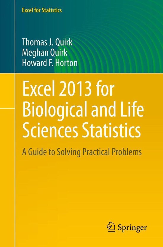 Mathematics and Statistics (R0) - Excel 2013 for Biological  ... - cover