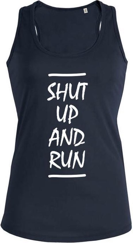 Shut up and Run dames sport shirt / hemd / top
