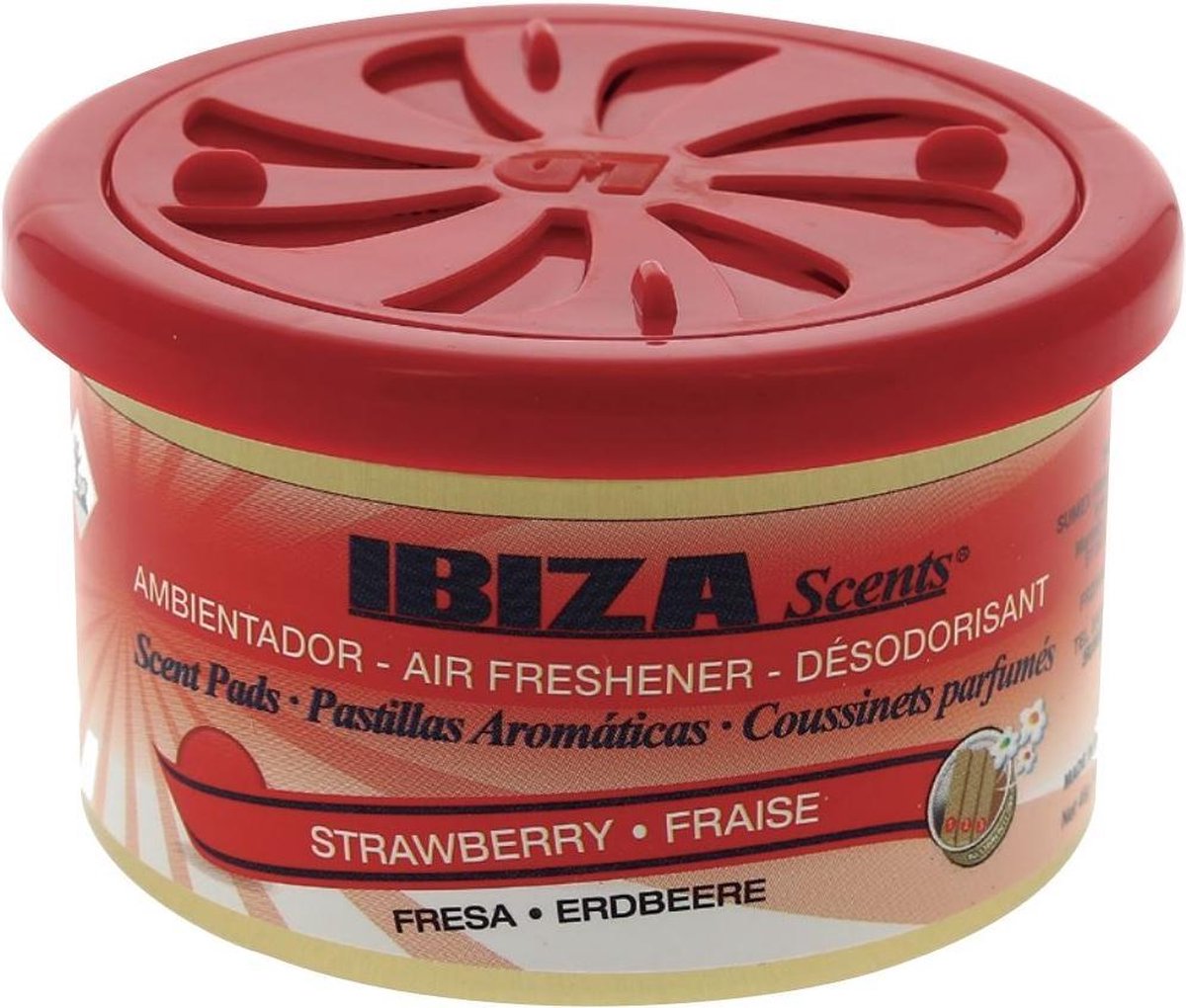 Ibiza Scents | Luchtverfrisser | Autoparfum | Autoverfrisser | Blikje Aarbeien Rood