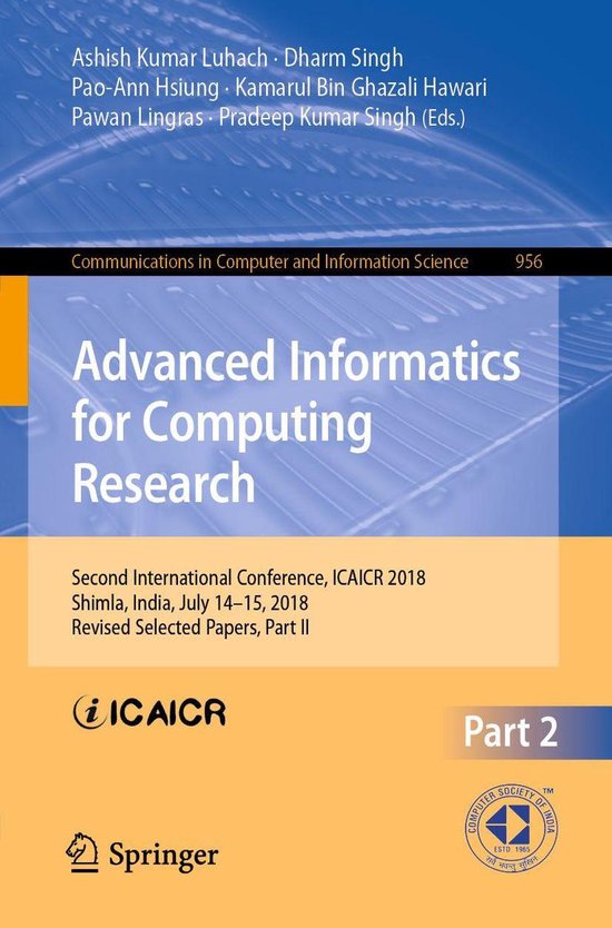 Springer Nature Proceedings Computer Science 2 - Advanced In ... - cover