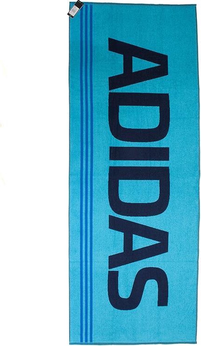 Adidas Handdoek Badlaken Strandlaken 70 x 200 cm Size XL Blauw Lichtblauw |  bol.com