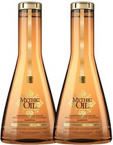 MULTI BUNDEL 2 stuks L'Oreal Professionnel mythic oil shampoo normal to fine hair 2*250 ml- fijn haar