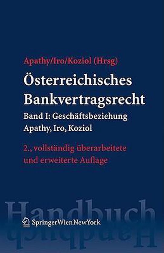 Osterreichisches Bankvertragsrecht - cover