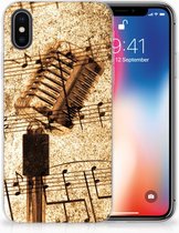 TPU Hoesje Geschikt voor iPhoneX | Xs Bladmuziek