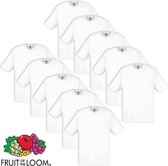 Fruit of the Loom T-shirt maat XXL 100% katoen 10 stuks (wit)
