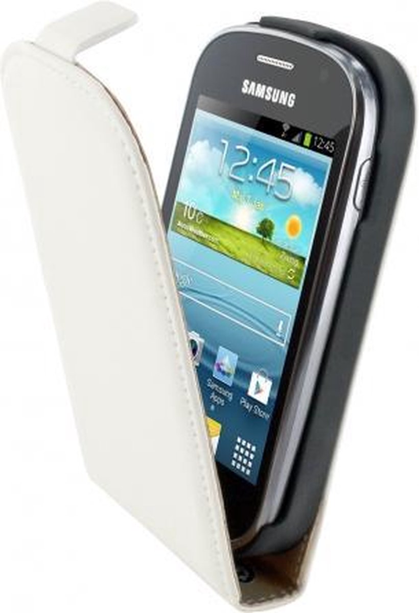 Mobiparts Premium Flip Case Samsung Galaxy Fame White