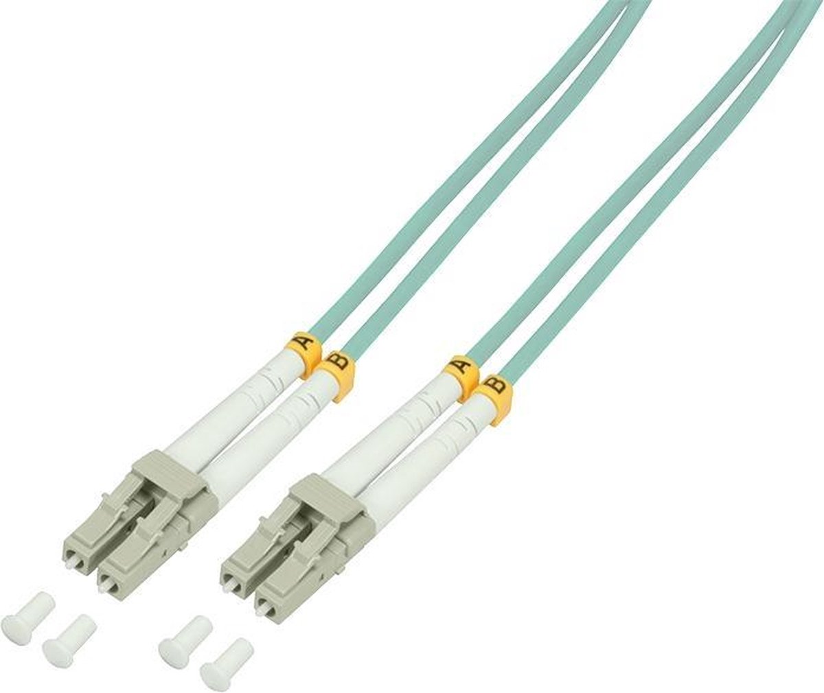 LogiLink FP3LC30 Glasvezel kabel 30 m OM3 2x LC Turkoois
