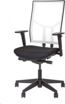 Albeka Ergonomische bureaustoel - Shine - Witte rug - Comfort Zitting + Volledig Instelbaar
