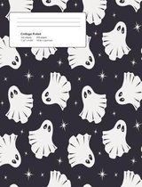 Halloween Ghosts Composition College Ruled (7.44 x 9.69) 200 pages V5