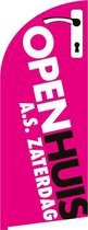 Beachflag - Open Huis - #2 - Vlag + Hengelsysteem - Actievlag.nl
