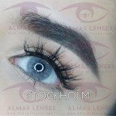 Almas Lenses in kleur "STOCKHOLM" natuurlijke jaarlenzen 2 Tone Grijs