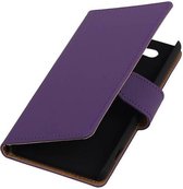 Bookstyle Wallet Case Hoesje Geschikt voor Sony Xperia Z4 Compact Paars