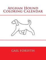 Afghan Hound Coloring Calendar