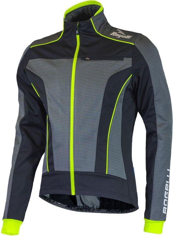Rogelli Brave Fietsjack Winter Heren Zwart Grijs Rogelli Brave Fietsjack Winter Heren Zwart Grijs
