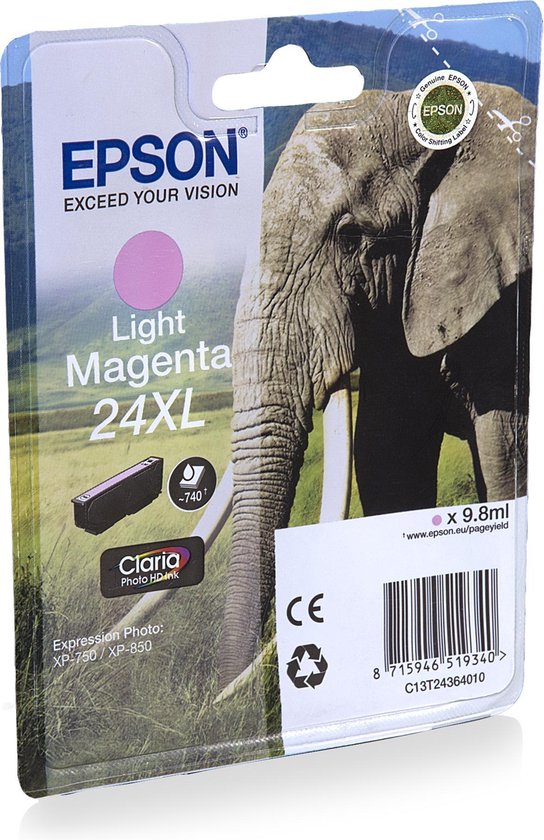 Original Ink Cartridge Epson 24XL Magenta