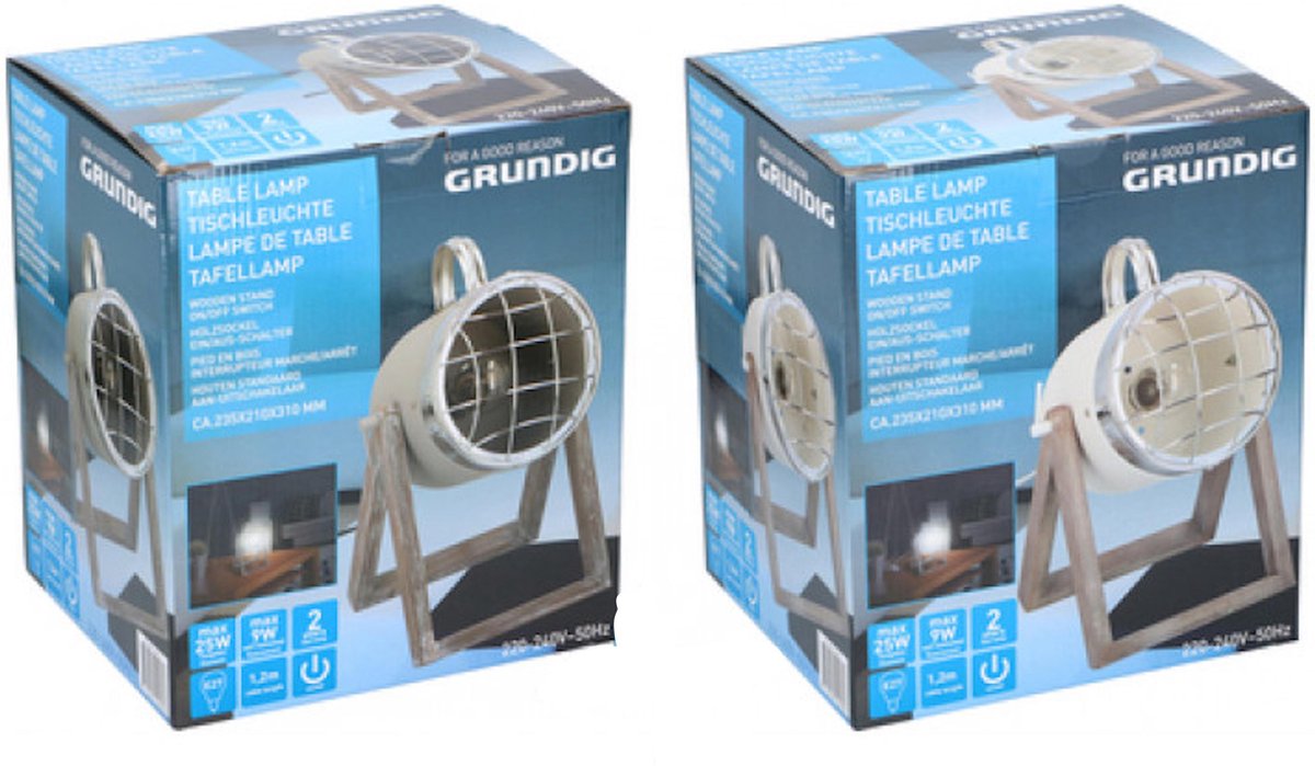 Grundig Tafellamp / spotlight 25 W - Wit