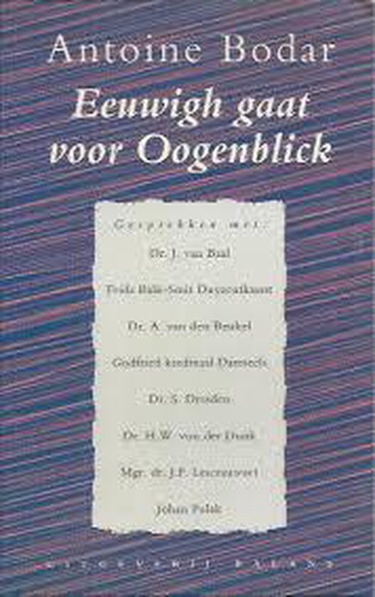 Eeuwigh gaat voor Oogenblick - cover