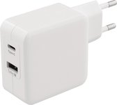 Sweex USB-A en USB-C lader met Smart IC - 4,8A / wit