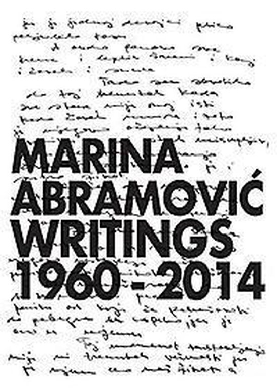 MARINA ABRAMOVIC:WRITINGS 1960-2014 HB - cover