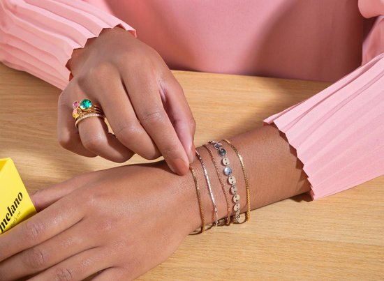 Vroeg Om toestemming te geven Ervaren persoon Melano Friends dotted armband - goudkleurig | bol.com