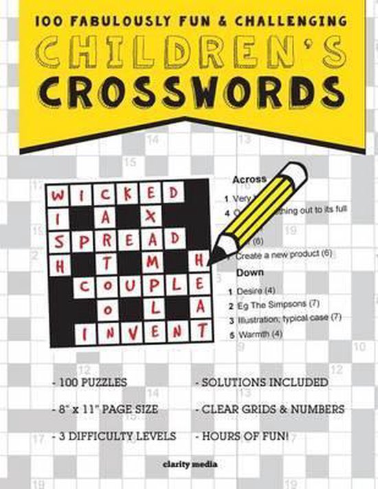 Children's Crosswords 9781514187296 Clarity Media Boeken