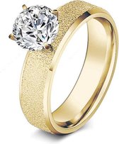 Montebello Ring Zalma Gold - 316L Staal - Verloven - maat 61-19,6mm