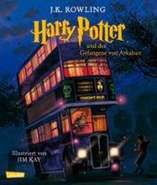 Illustratie van de Nachtbus met J.K. Rowling's Harry Potter und der Gefangene von Askaban