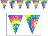 Tie Dyed hippie vlaggenlijn 3 meter