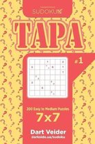 Sudoku Tapa - 200 Easy to Medium Puzzles 7x7 (Volume 1)