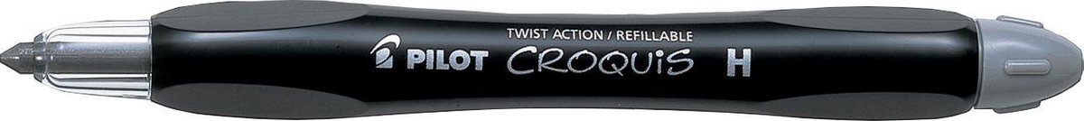 Pilot - Tekenpotlood Croquis - H - navulbaar - grijs