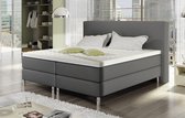 Boxspring 160x200 Brussel Grijs lederlook