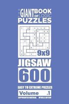 Giant Book of Logic Puzzles - Jigsaw 600 Easy to Extreme Puzzles (Volume 1)